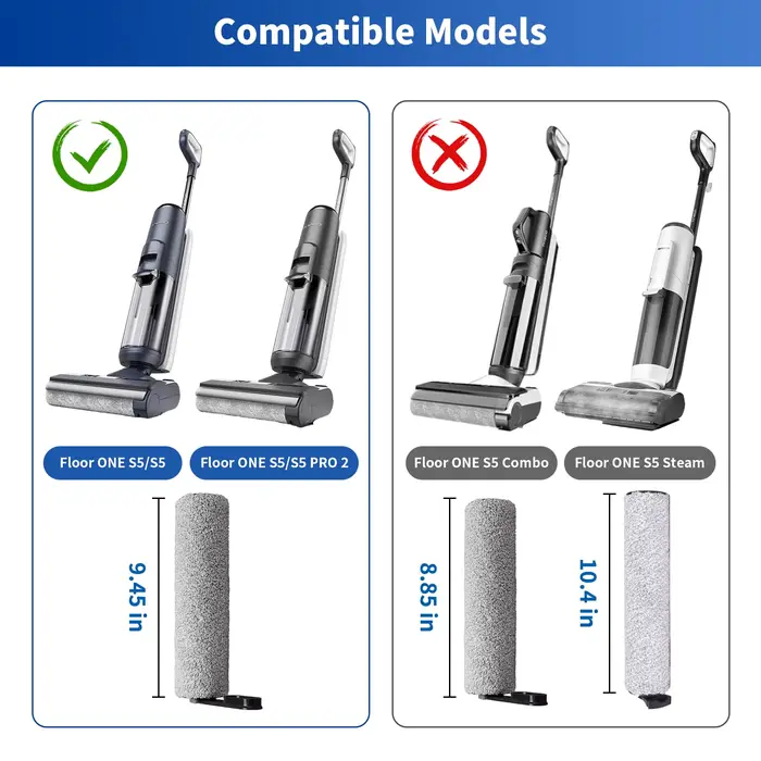 Brosse et filtres de remplacement pour aspirateur sans fil Tineco Floor ONE S5/S5 Pro