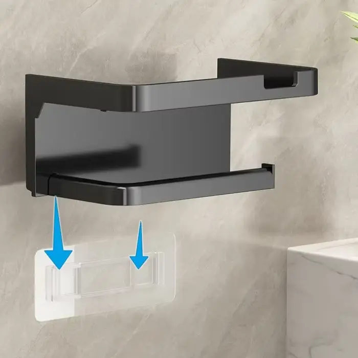 Porte-papier hygiénique facile à installer