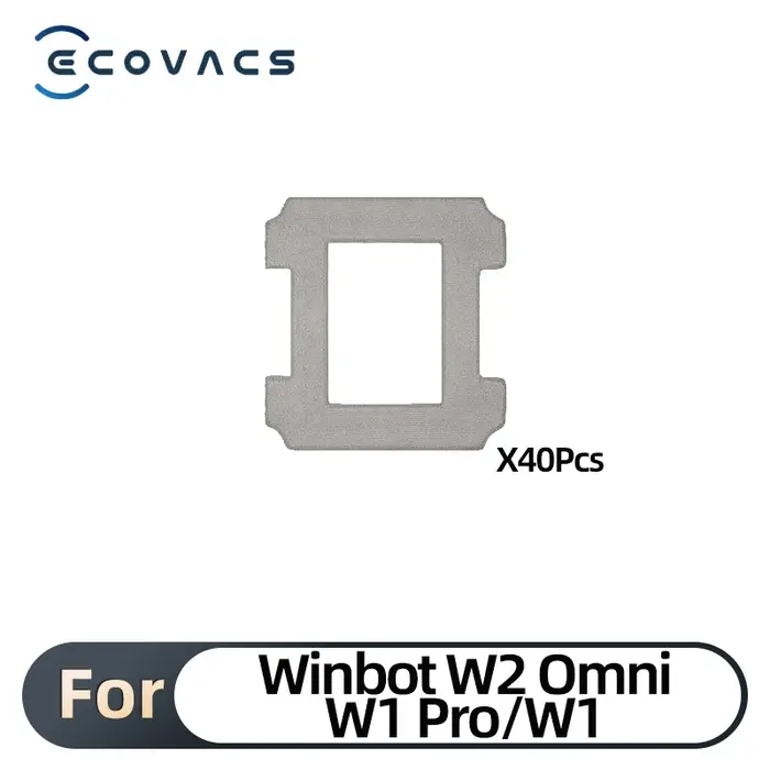 Chiffon de nettoyage en coton microfibre lavable pour robot aspirateur de fenêtres Ecovacs Winbot W1 W2 Omni pièces de rechange pour vitres