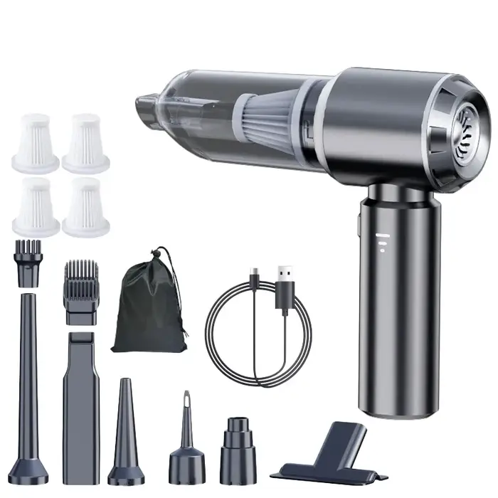 Aspirateur de voiture haute puissance Portable sans fil moteur sans brosse Machine de nettoyage plumeau d'air puissant pour appareil ménager