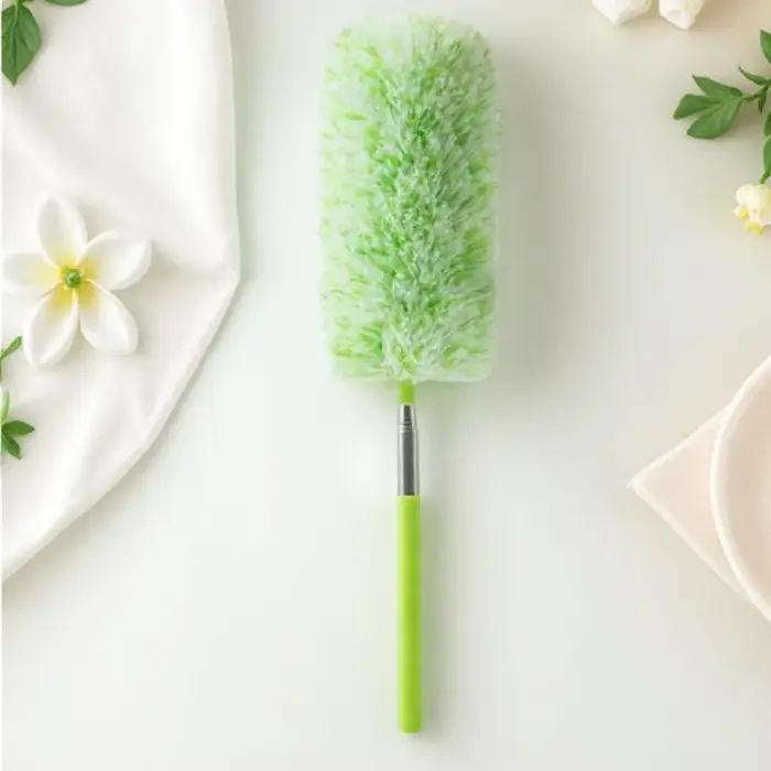 JJYY Plumeau télescopique - Brosse de nettoyage télescopique en microfibre à long manche pour le net