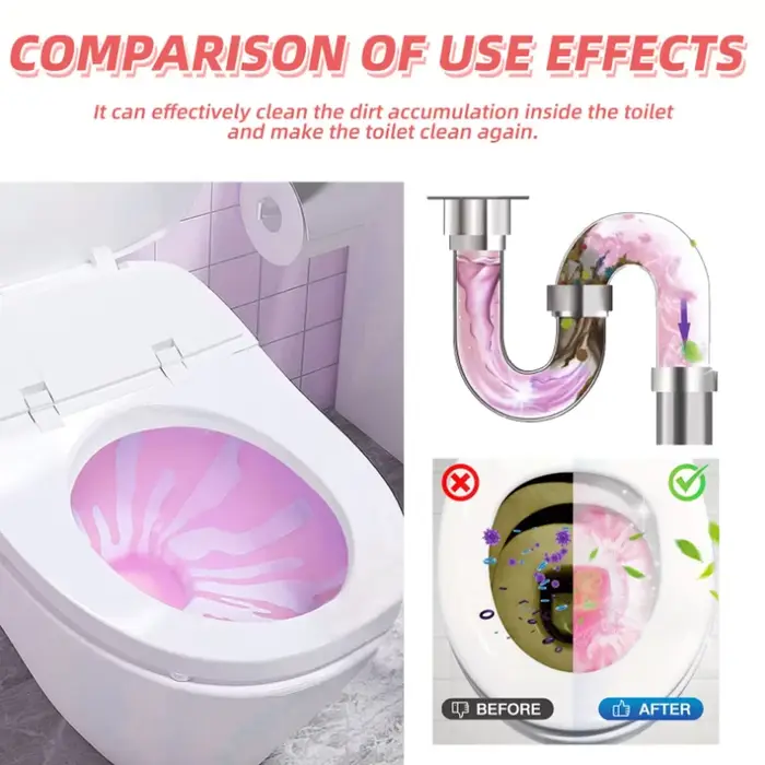 Tablettes effervescentes pour le nettoyage des toilettes