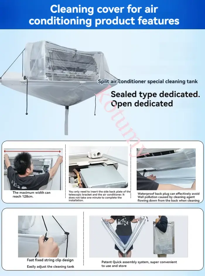 Outil de nettoyage de climatiseur de Type fendu