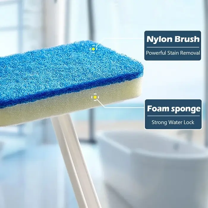 Brosse de nettoyage multifonctionnelle pour salle de bain