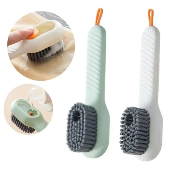 Brosses de nettoyage multifonctionnelles en plastique pour chaussures et tuyaux