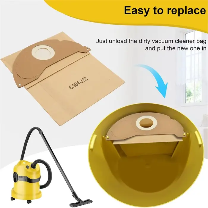 *AA60I sacs d'aspirateur pour Karcher WD2 MV2 WD 2.200 WD2250 A2004 A2054 A2099 6.904-322.0