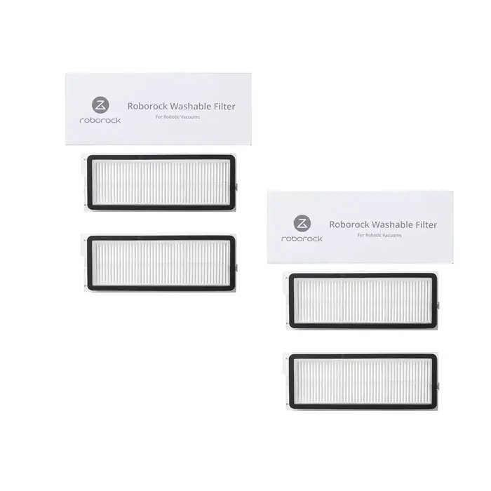 Filtres lavables d'origine Roborock Qrevo MaxV/Qrevo S/Qrevo Plus pour aspirateurs robots