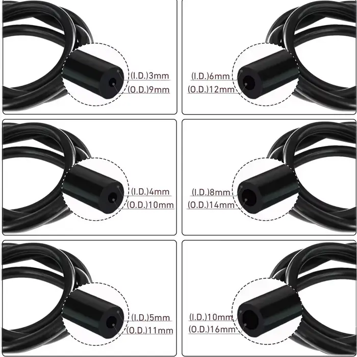 Tuyau en Silicone sous vide 3mm 4mm 5mm 6mm 8mm 10mm