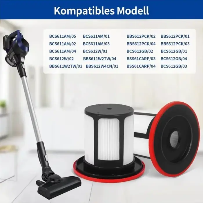 Accessoires de combinaison de filtres adaptés à Bosch Unlimited série 6 BCS611