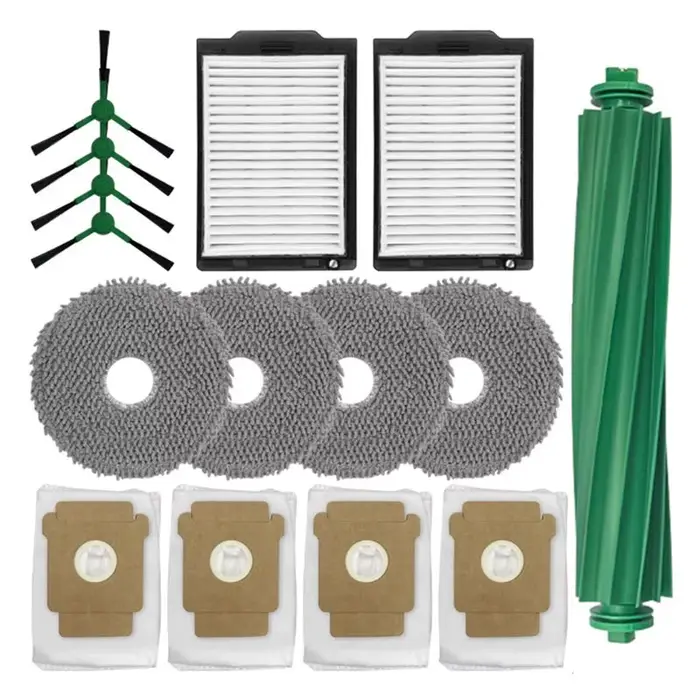 【A88X】 15 pièces d'accessoires pour aspirateur Irobot Roomba Plus 505 Combo/405 Combo, brosse latéra
