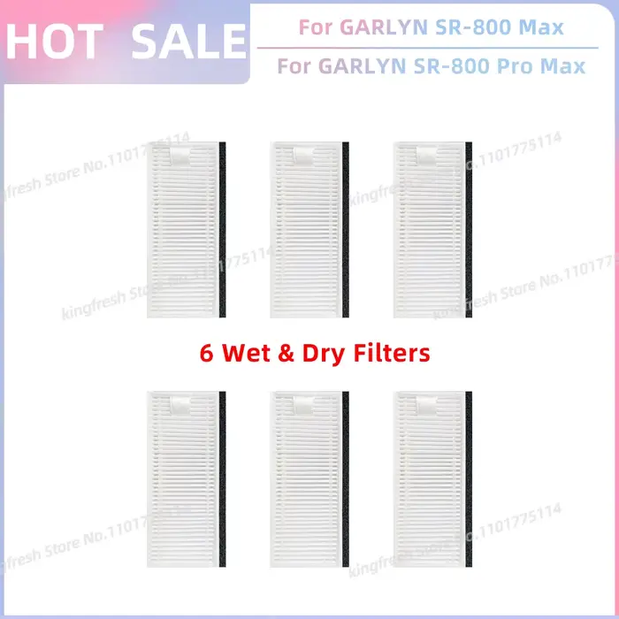 Compatible avec les pièces de rechange pour aspirateur robot ( GARLYN SR-800 Max / SR-800 Pro Max, C