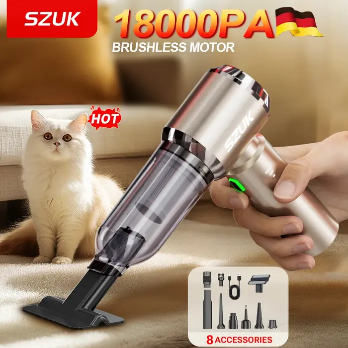 Aspirateur de voiture SZUK C012 18000PA sans fil à forte aspiration