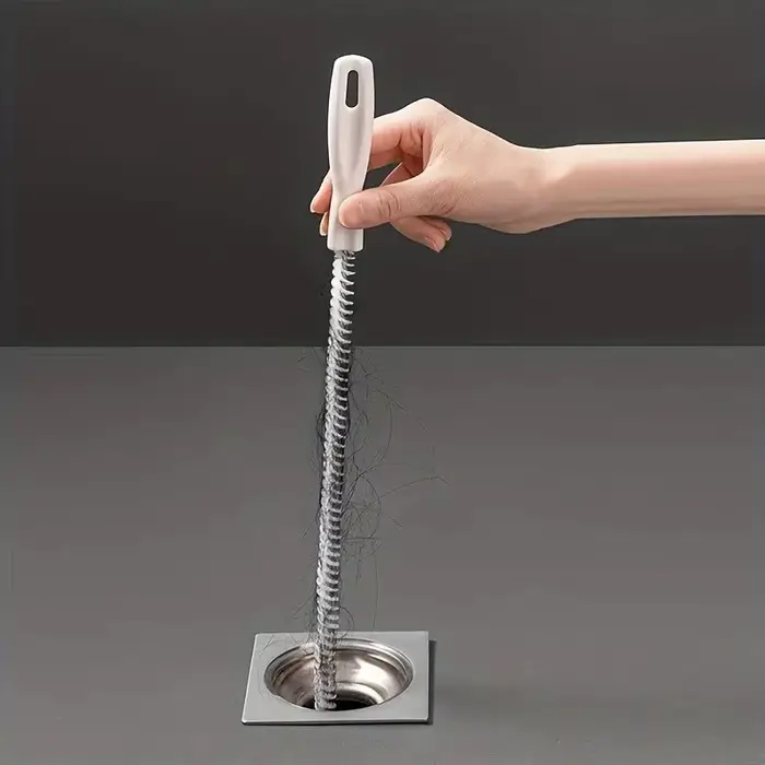 Brosse de dragage de tuyaux longue et flexible pour le nettoyage des canalisations d'évier de cuisine et de salle de