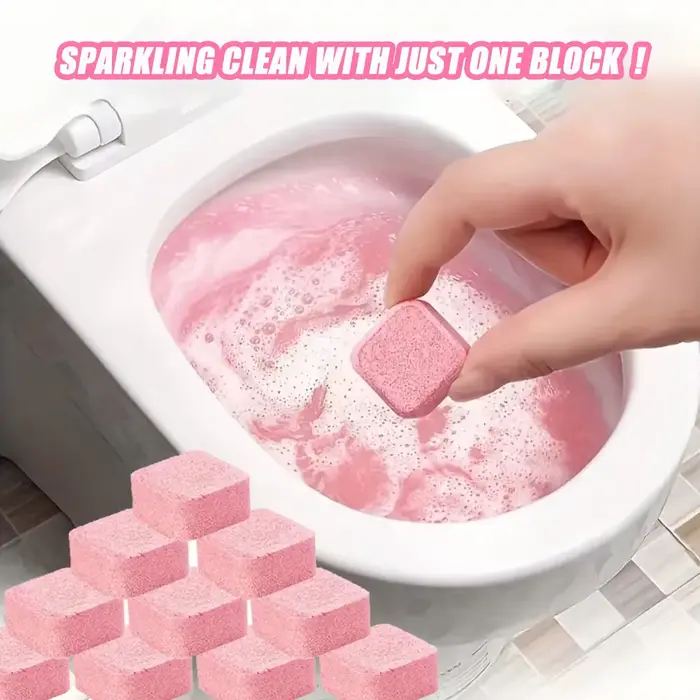 Comprimé effervescent pour le nettoyage des toilettes