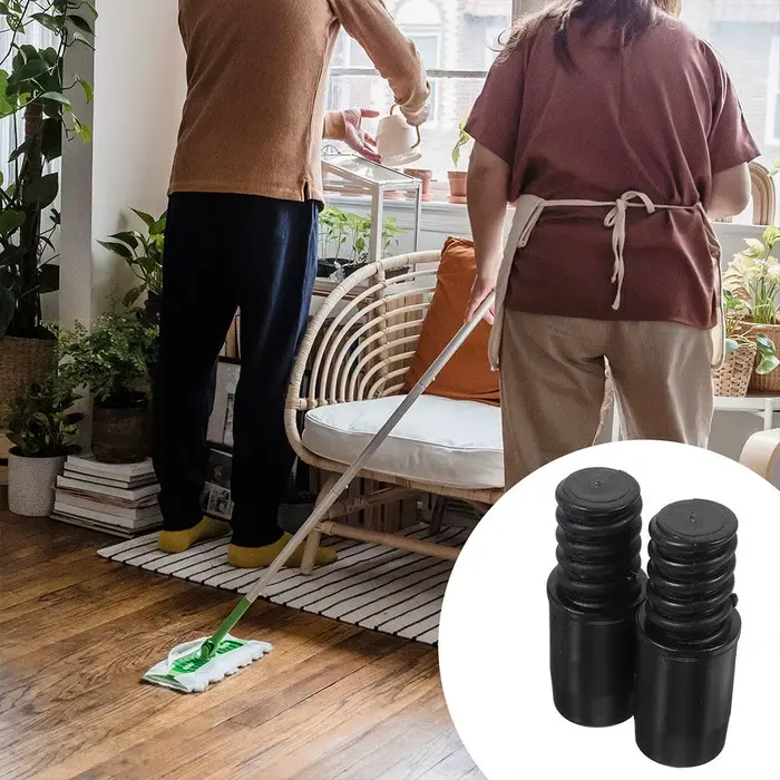 4 embouts filetés pour manches de balai