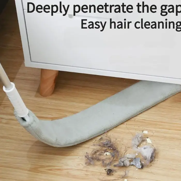 Balai à poussière plat extensible à long manche