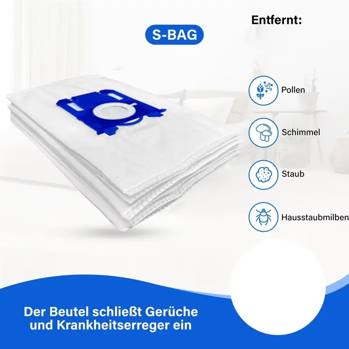 Sacs d'aspirateur B89B-paquet de 20 adaptés aux modèles AEG et Electrolux-pièces de rechange S-BAG