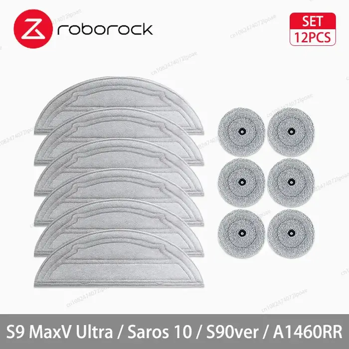 Roborock S9 MaxV Ultra / Saros 10 / S90ver / A1460RR accessoire pour aspirateur Robot brosse latérale principale tissu de vadrouille filtre HEPA sac à poussière