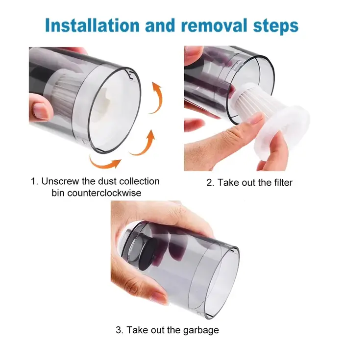 Filtres réutilisables pour aspirateur de voiture