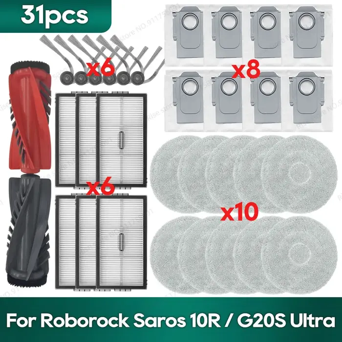 Compatible pour Roborock Saros 10R / Qrevo CurvX