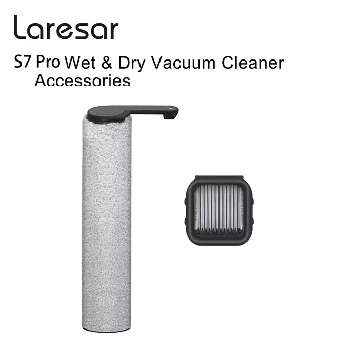 Laresar S7 Pro aspirateur sec et humide accessoires officiels rouleau de brosse/filtre HEPA/réservoir d'eau propre/bouchon/anneau/réservoir DIRT