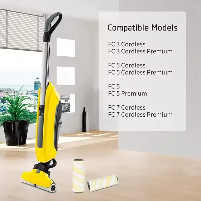 Pour Karcher FC3 FC3D FC5 FC7 rouleau brosse ensemble remplacement main ménage sol lavable humide sec aspirateur accessoires