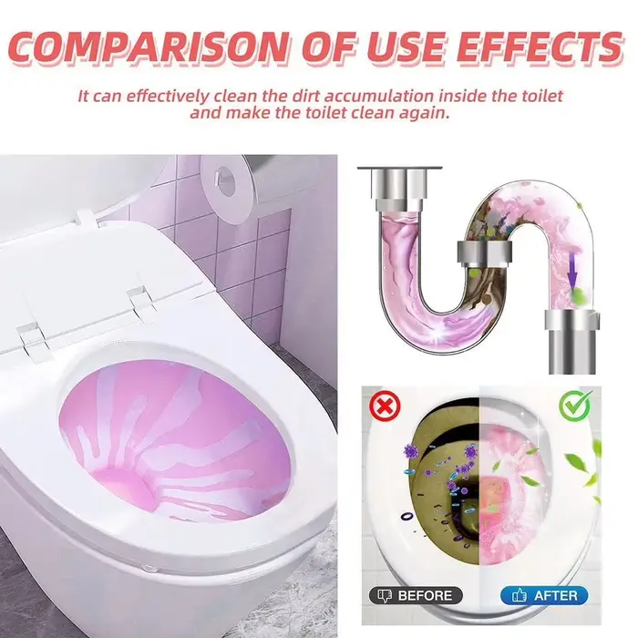 Tablettes effervescentes pour le nettoyage des toilettes