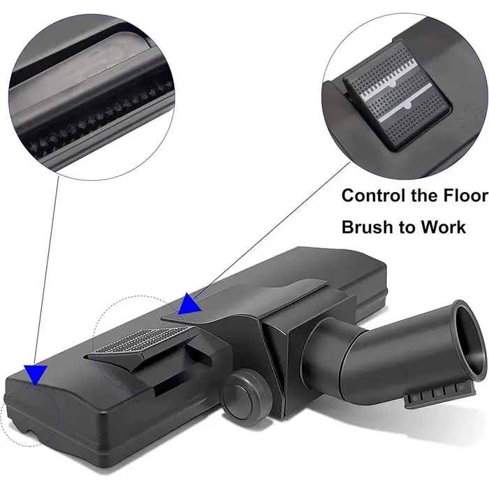 Tête de brosse universelle pour aspirateur de sol
