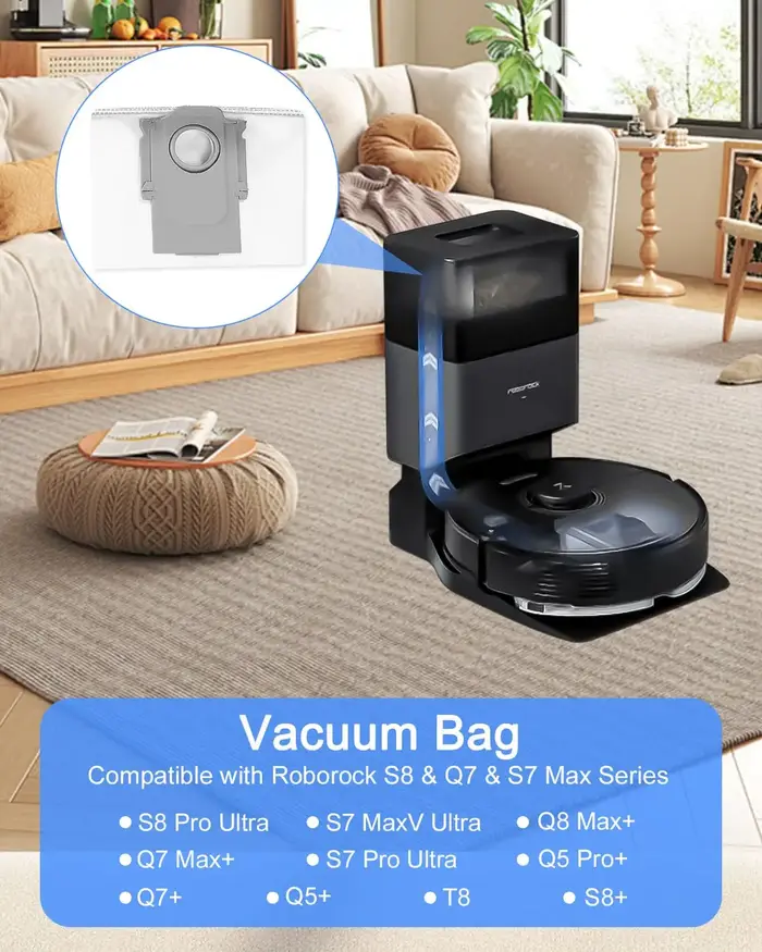 Sacs d'aspirateur Roborock S8 +/ S8 Pro Ultra/ S7 MaxV