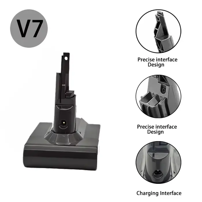100% nouvelle batterie rechargeable pour aspirateur Dyson V6 V7 V8 série SV07 DC62 DC58 DC31 absolu moelleux Animal Pro Bateria