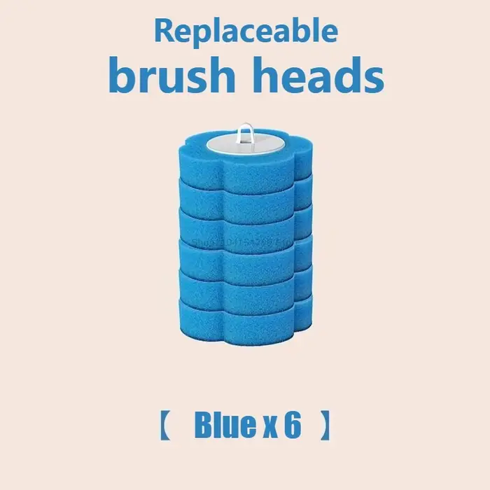 Kit de nettoyage de toilettes avec brosse jetable à tête de rechange, brosse murale avec manche allo