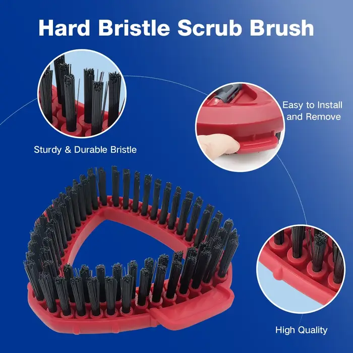 Paquet de 2 brosses à récurer pour vadrouille rotative Vileda / O Cedar Rinse Clean 2 réservoir