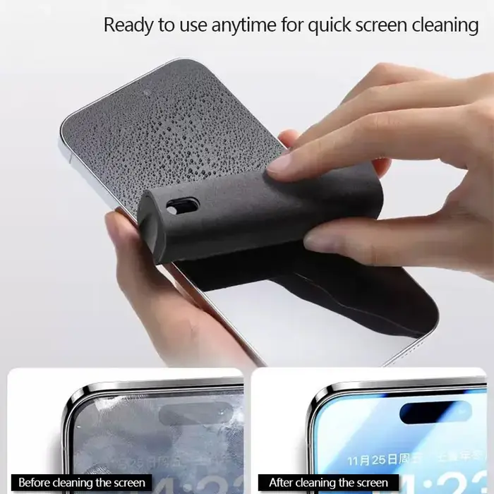 Nettoyeur d'écran en microcarence 2 en 1