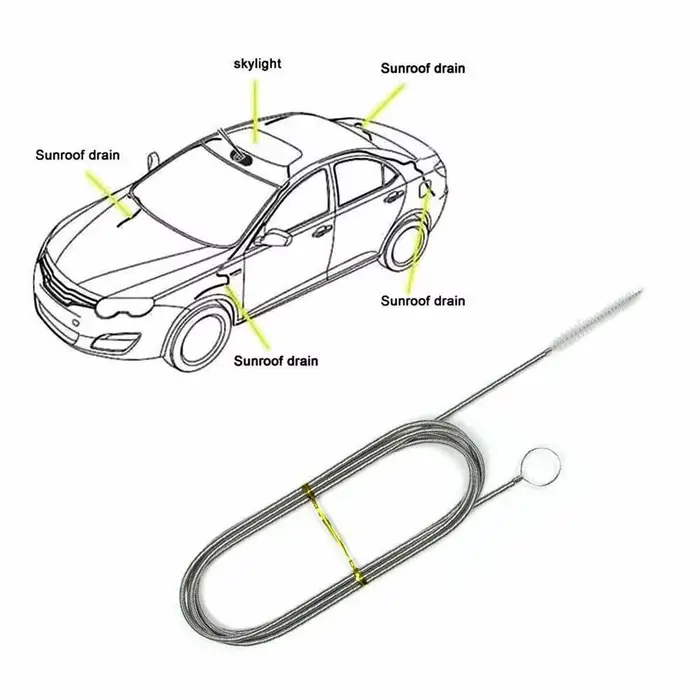 Brosse de nettoyage de drague de vidange de voiture