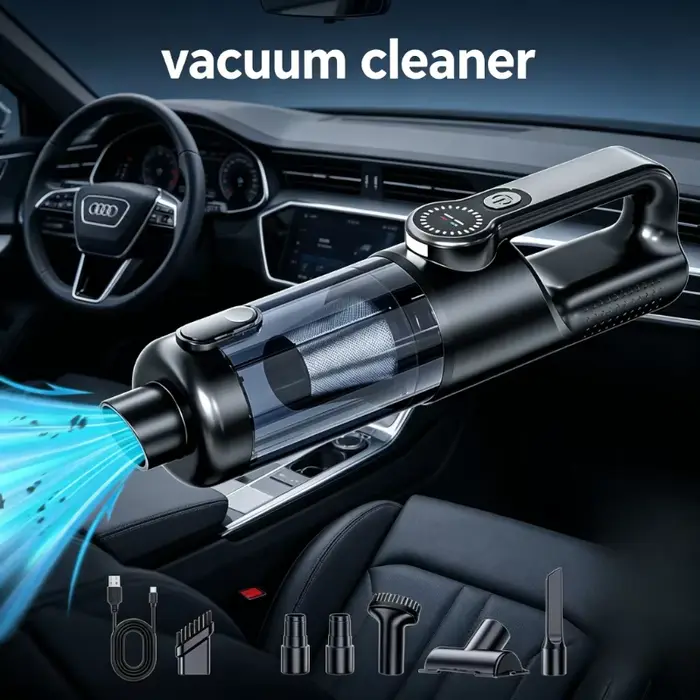 Mini aspirateur haute puissance 17000PA avec lumière LED