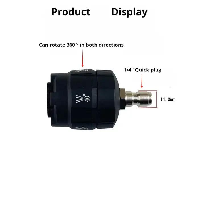 Buse rotative multifonctionnelle pour machine de nettoyage haute pression