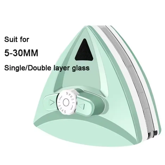 Nettoyeur de vitres magnétique pour verre de 5 à 25 mm, essuie-glace double face avec corde de sécur