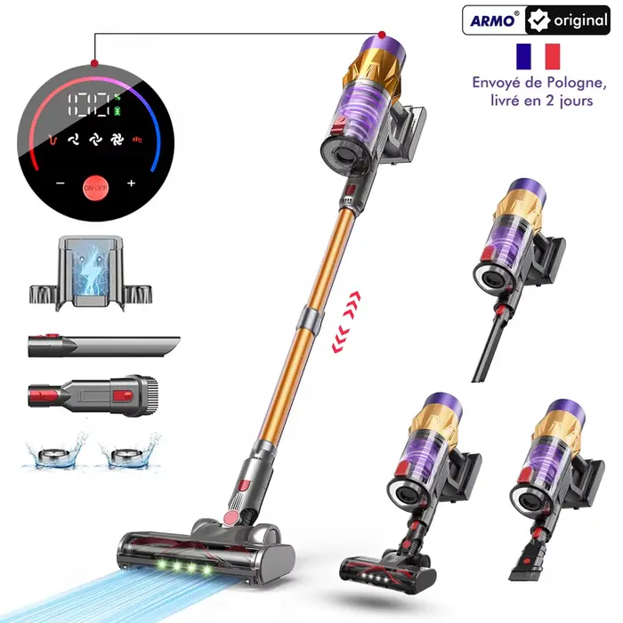 Armo V18 aspirateur portatif 50kpa 550w puissance 6 en 1