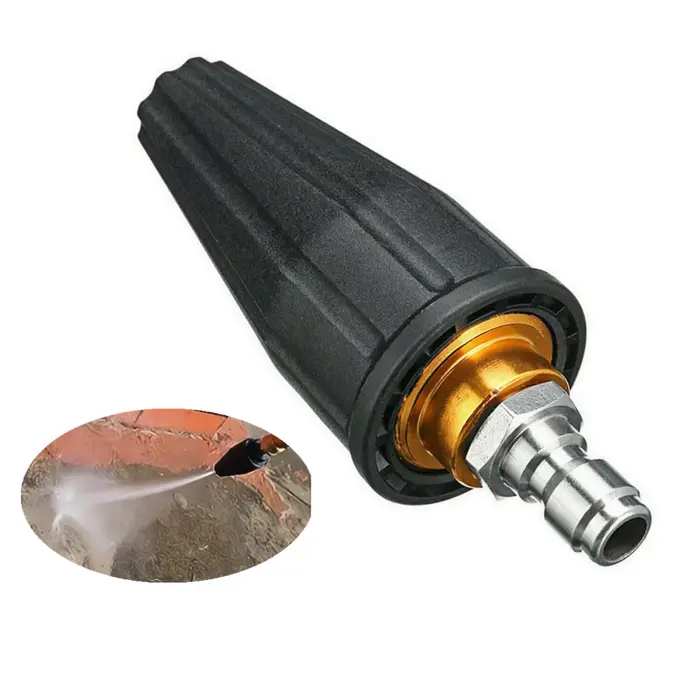 Nettoyeur haute pression Jet lavage saleté Blaster buse Turbo rotative pointe de pulvérisation 3600 PSI voiture était outil accessoires
