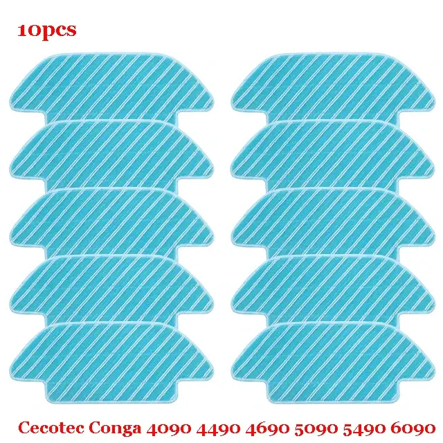 Pour Cecotec Conga 4090 4490 4690 5090 5490 6090 Robot aspirateur côté/brosse à rouleau souple vadrouille chiffons en tissu accessoires de roues