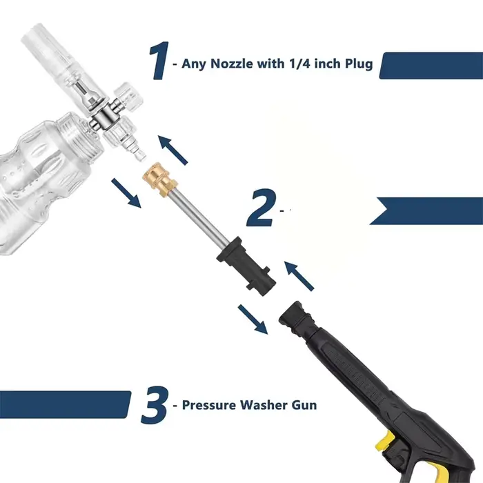 Karcher Adaptateur à connexion rapide pour extension de lance pour nettoyeur haute pression - Accessoire pour pistolet