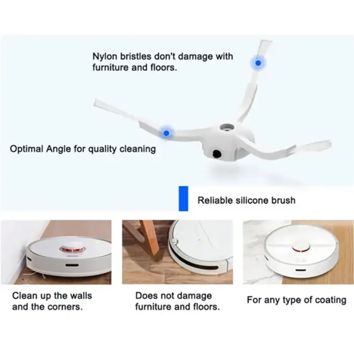 Pièces de rechange pour aspirateur Robot Xiaomi Mi 1/1S Roborock S4 S5 S50 S51 Max SDJQR01RR SDJQR02