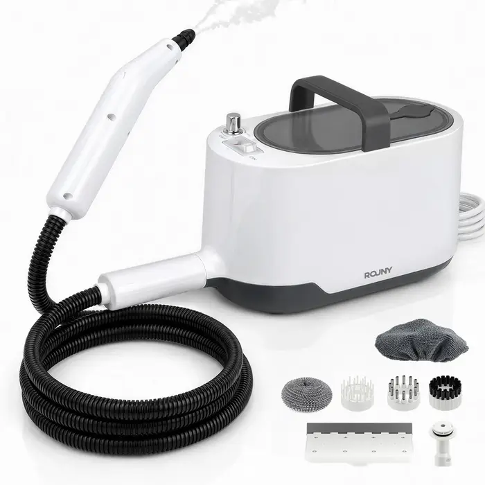 Nettoyeur vapeur ROUNY 1200W, nettoyeur vapeur haute pression portable de 1L avec chauffe rapide en