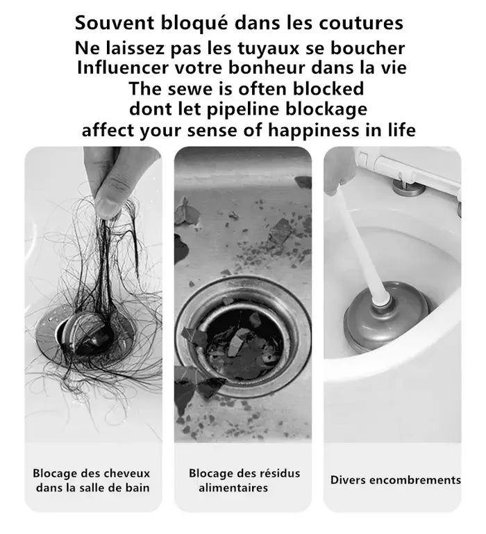 Brosse de dragage de tuyau longue durée