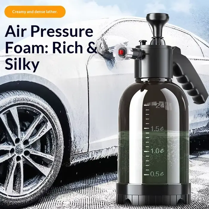 HOMEFISH Pulvérisateur de mousse pneumatique portatif 2L pour lavage de voiture
