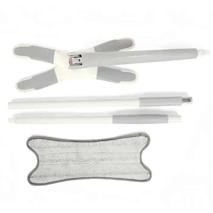 Ensemble de serpillères à essorage automatique de type X, serpillière de nettoyage en microfibre pou