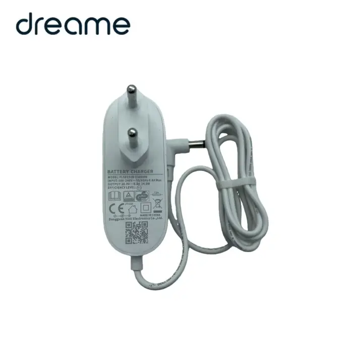 Chargeur d'origine avec prise EU pour aspirateur Dreame V9/ V10/ V11/ V12/ T10/ T20/ R10/ M12/ M13/