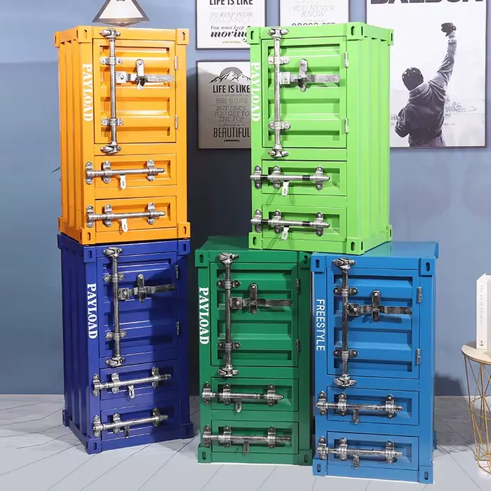 Boîtes de rangement en fer