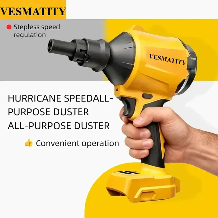 Pistolet souffleur d'air sans fil avec buse, machine à dépoussiérer multifonction, outil de gonflage pour batterie Dewalt