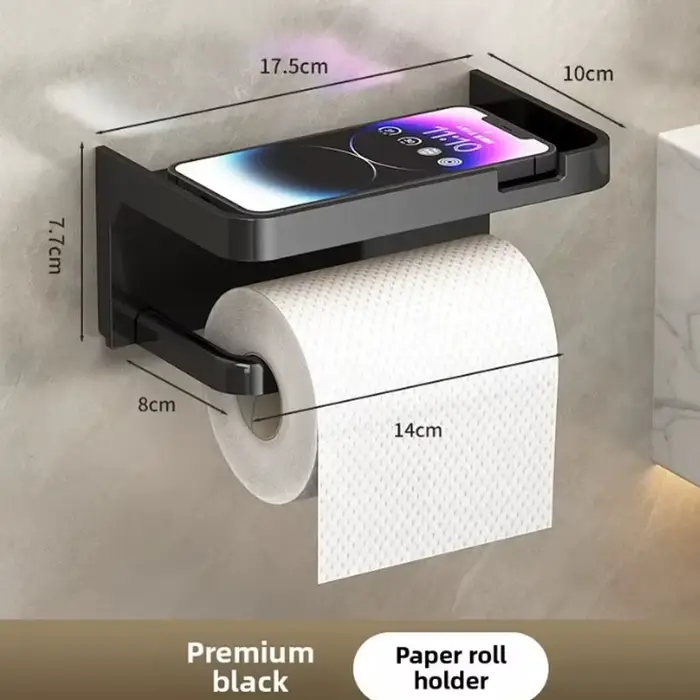 Porte-papier hygiénique facile à installer, organisateur mural, sans poinçon, en rouleau, accessoire